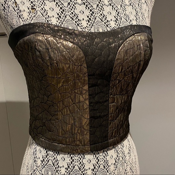 SPARKLE & FADE metallic bustier large worn once - Picture 4 of 5